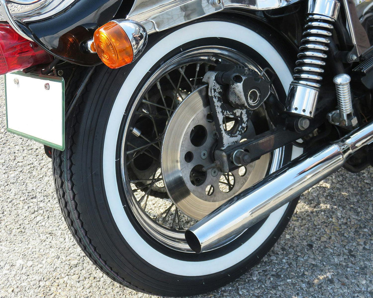 SHINKO E240 Classic MT90-16 Whitewall Tire — product view 4