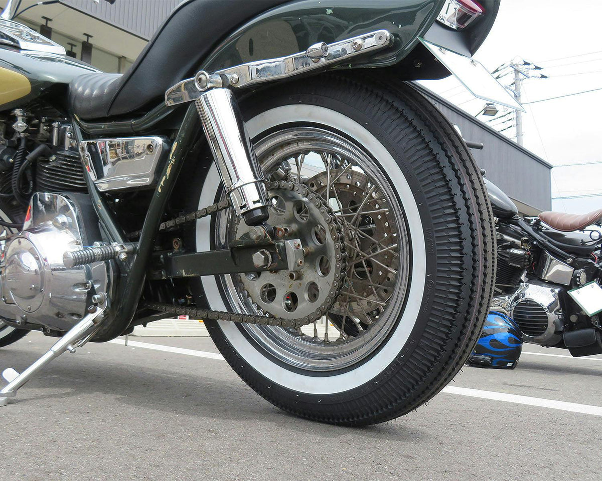 SHINKO E270 白邊 Super Eagle 復古機車輪胎 - 5.00-16 72H 前輪或後輪 | 50162701,商品視角 3