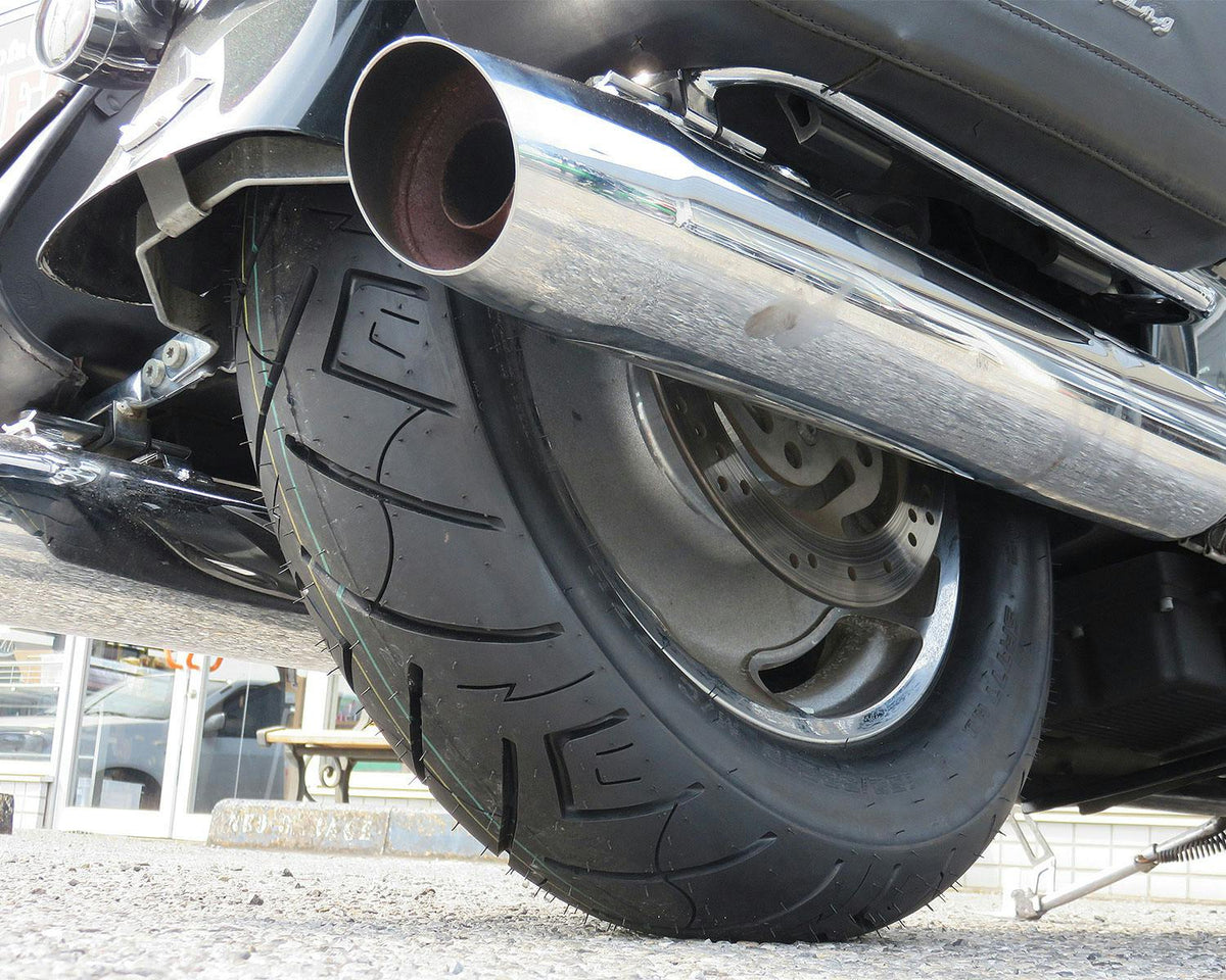SHINKO SR777 Black Cruiser Motorcycle Tire - 150/80B16 77H Rear | 15807772 — product view 3