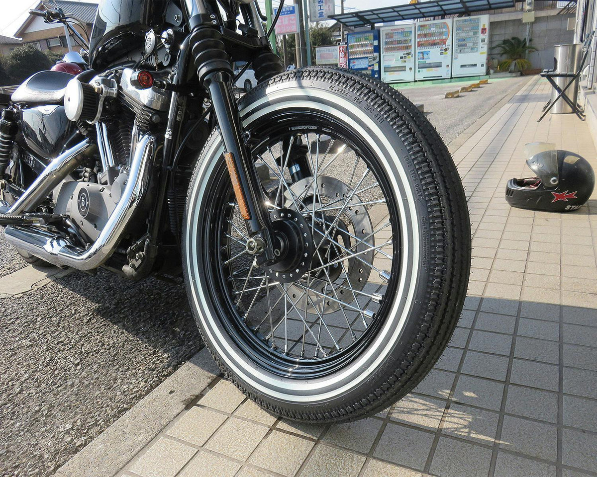 SHINKO E270 雙白線 Super Eagle 復古機車輪胎 - 4.00-19 61H 前輪 | 40192702,商品視角 3