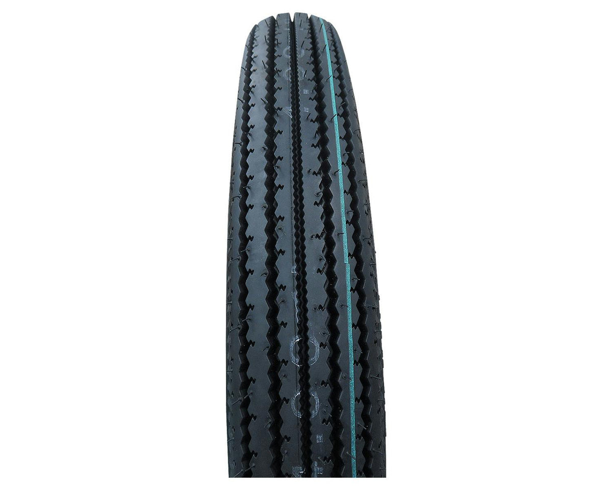 SHINKO E270 Whitewall Super Eagle Vintage Motorcycle Tire - 4.00-18 64H Front or rear | 40182701 — product view 2