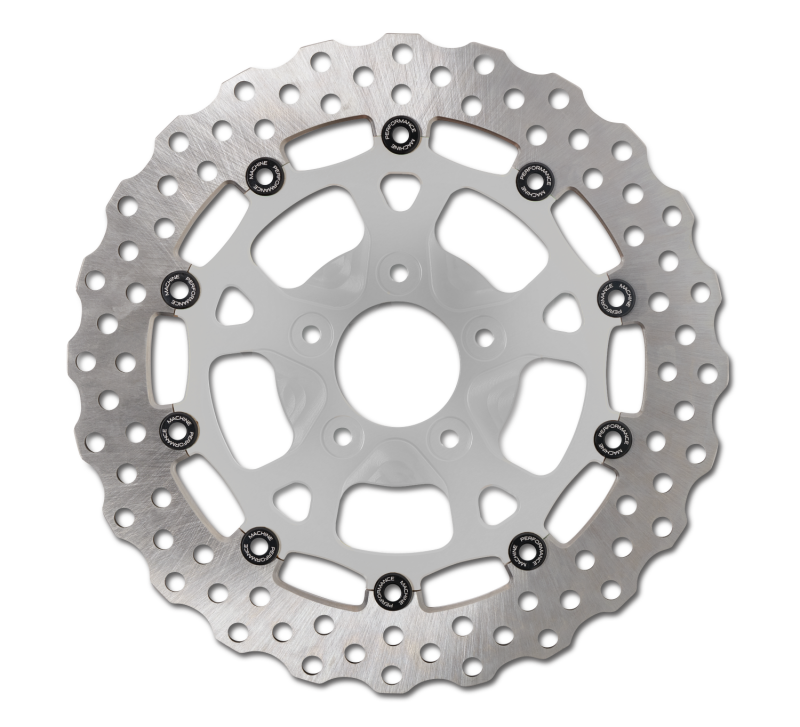Performance Machine Disc Carr Dominator 320Mm X .20 Ff No O/S 前側 鍍鉻|0133-2606S-CH