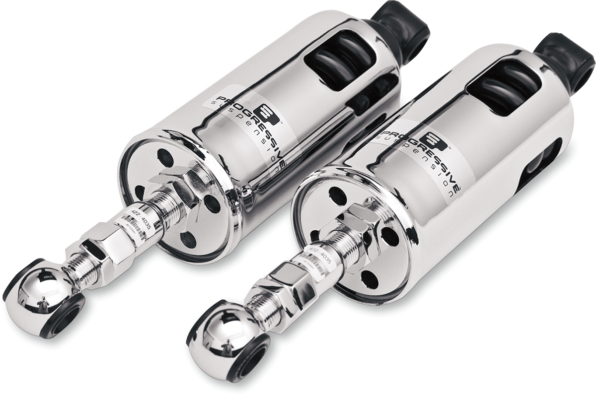 Progressive Suspension 422-4035C 422 Series Shock Absorbers - Chrome, Standard Duty