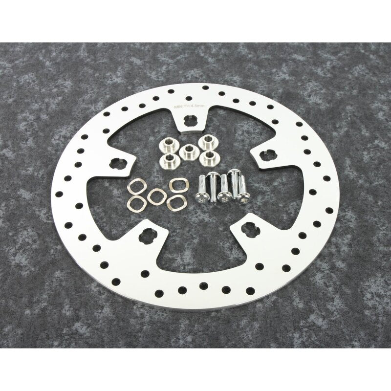 Bikers Choice 14-Up Touring Lug 固定座 拋光 不鏽鋼 前側 煞車碟盤 附 Hardware|482594