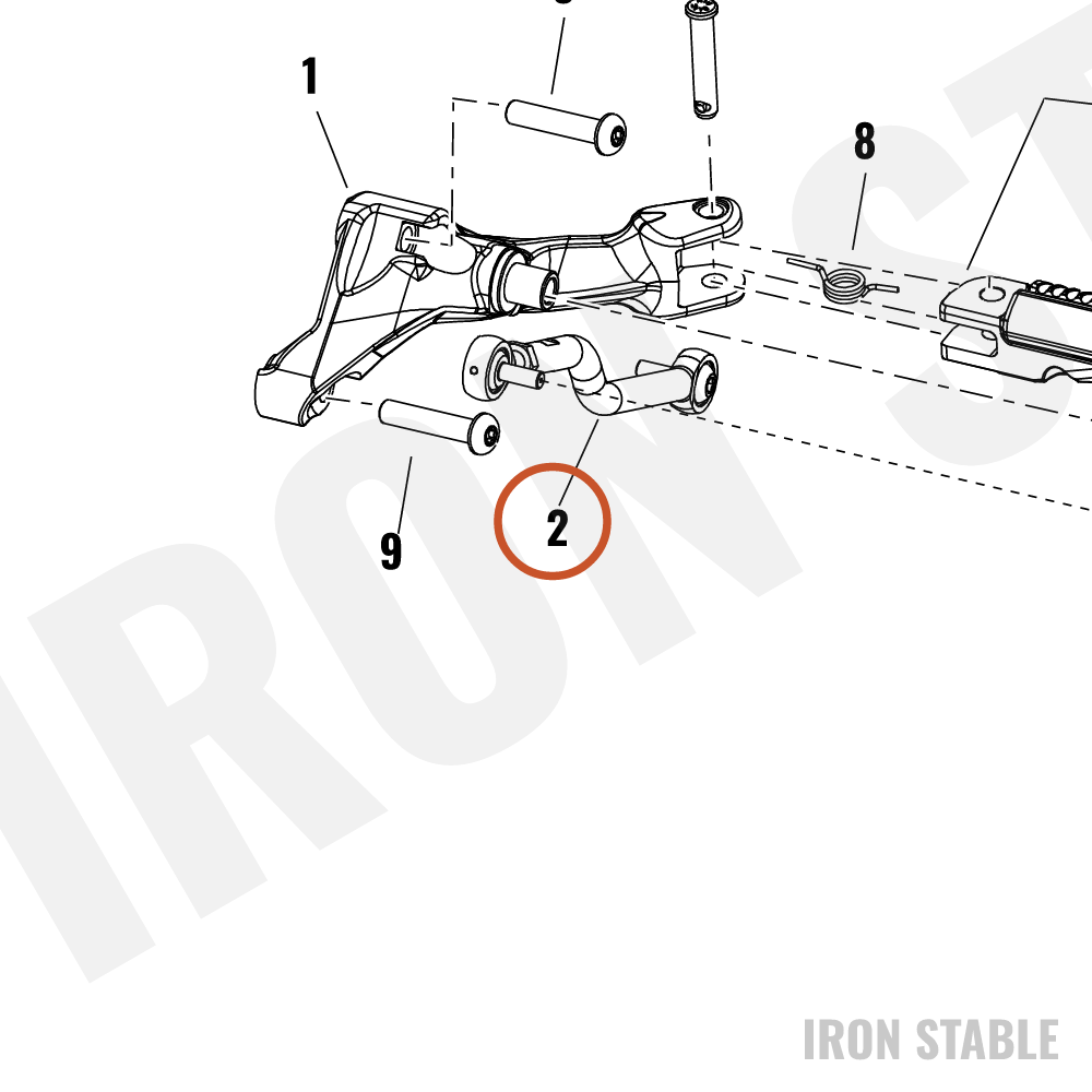 Harley-Davidson Nightster Shift Linkage Rod Assembly | 33600351 - OEM parts illustration