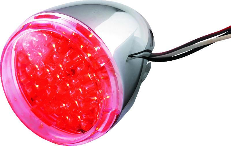 Bikers Choice 鍍鉻 LED 後方向燈|透明燈殼/紅光 493235