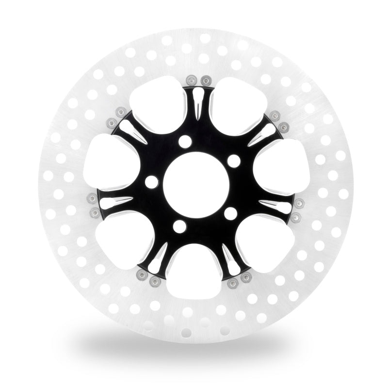 Performance Machine Disc/Carr 11.8 Virtue 前側 - 黑色切削面 Platinum|0133-1800VIRS-BMP