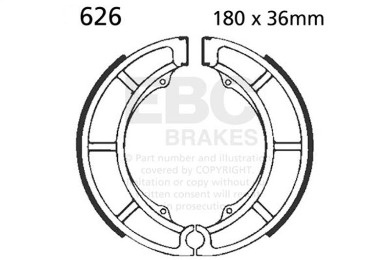 EBC 05-23 Suzuki VL 800 Boulevard Tourer 後側 煞車 Shoe|626