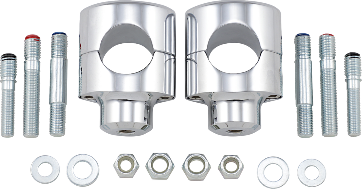 Drag Specialties DRG-0602-0465 RISERS BIG BUF 1.5" CHR