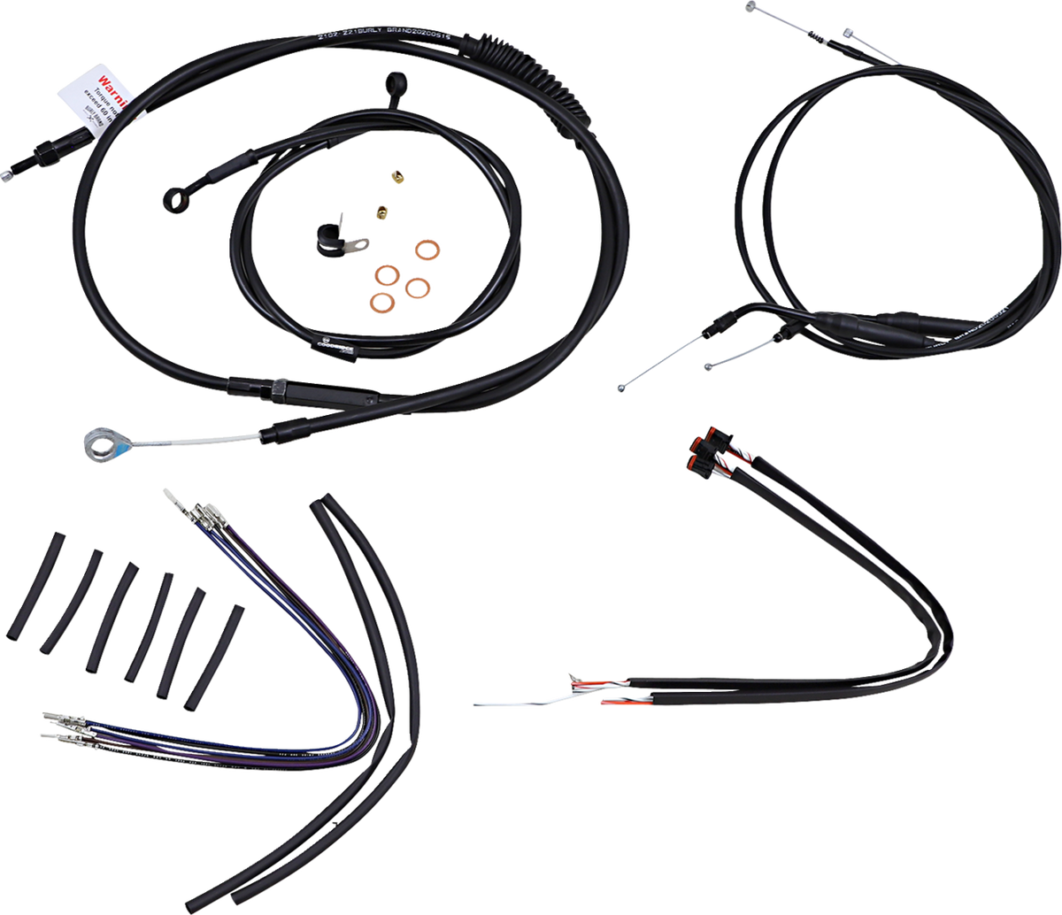 Burly Brand Handlebar Control Kit for 2014–2018 XL | 12 in. | 0610-1656