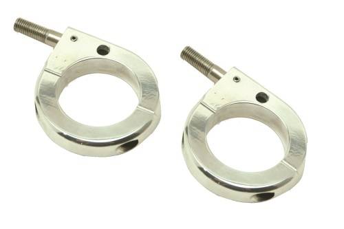 Drag Specialties 2030-0102 Chrome 41 mm Rigid Fork Clamp - Main View