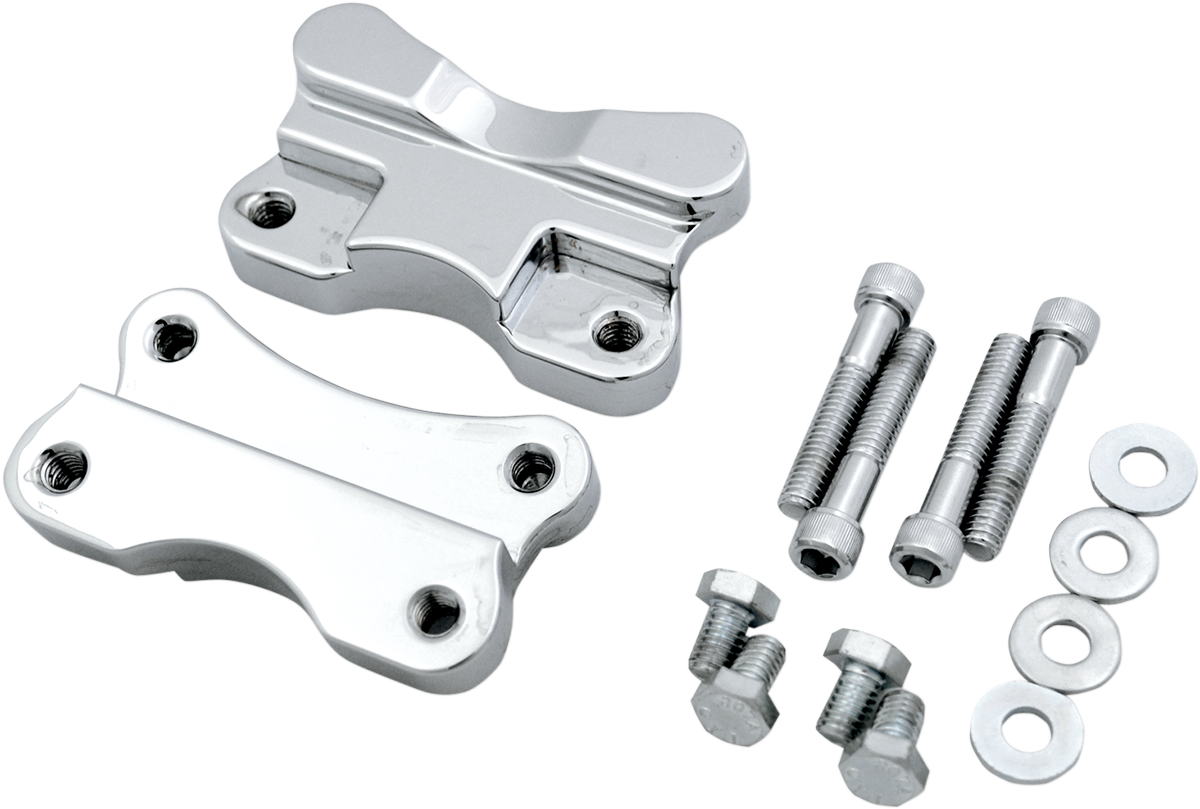 DRAG SPECIALTIES 1410-0066 Fender-To-Fork Adapters - Chrome - DRG-1410-0066
