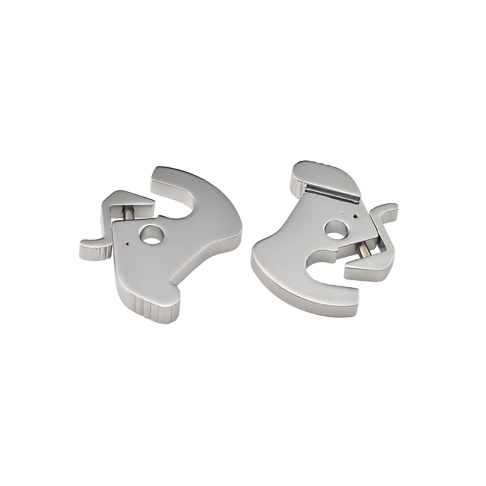 MotoTown Non-Locking Rotary Latch Pair for Detachable Side Plates and Tour-Pak Racks - Chrome, OEM 12600036 - FG-010037