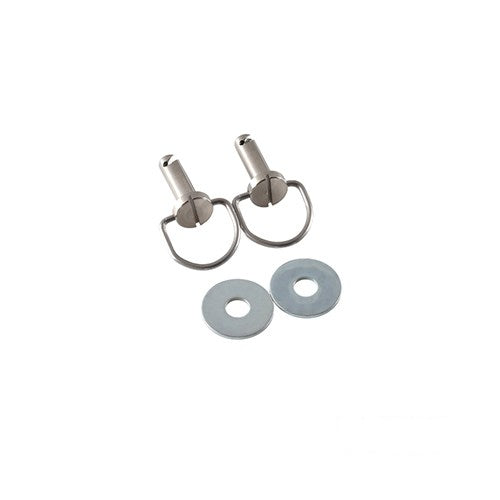 MotoTown Bail-Head Saddlebag Fastener Stud Pair with Washers - Chrome, OEM 90834-95B for 1995-2013 Touring