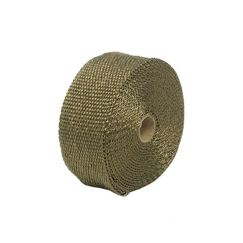 MotoTown 25 ft. Fiberglass Exhaust Wrap, 50 mm x 1.5 mm - Copper