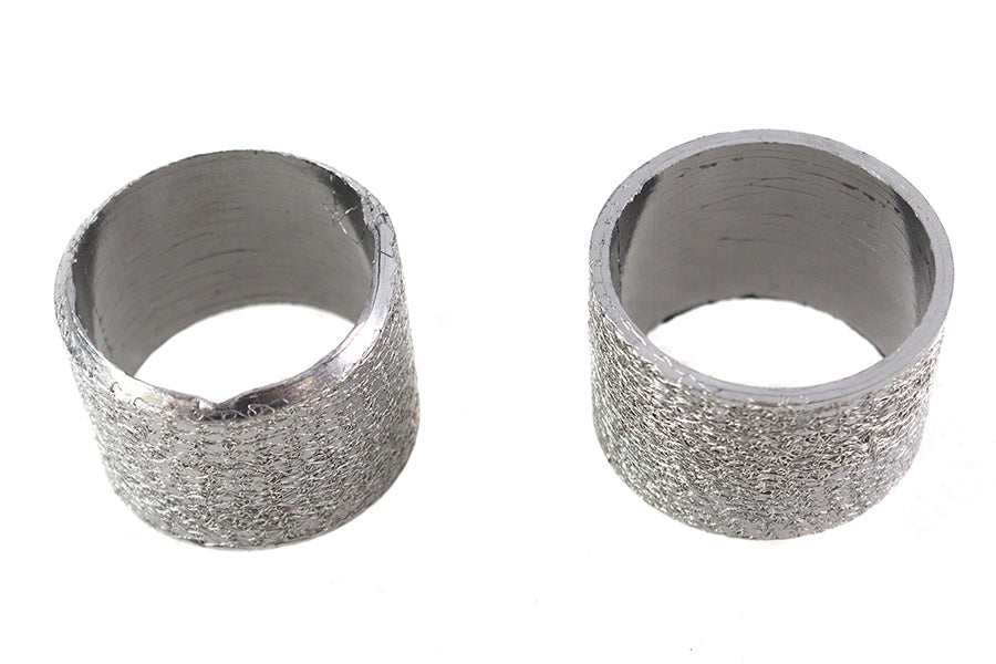 MotoTown Exhaust Crossover Gasket Pair, OEM 66813-09 - Natural Graphite for 2009-2016 Touring