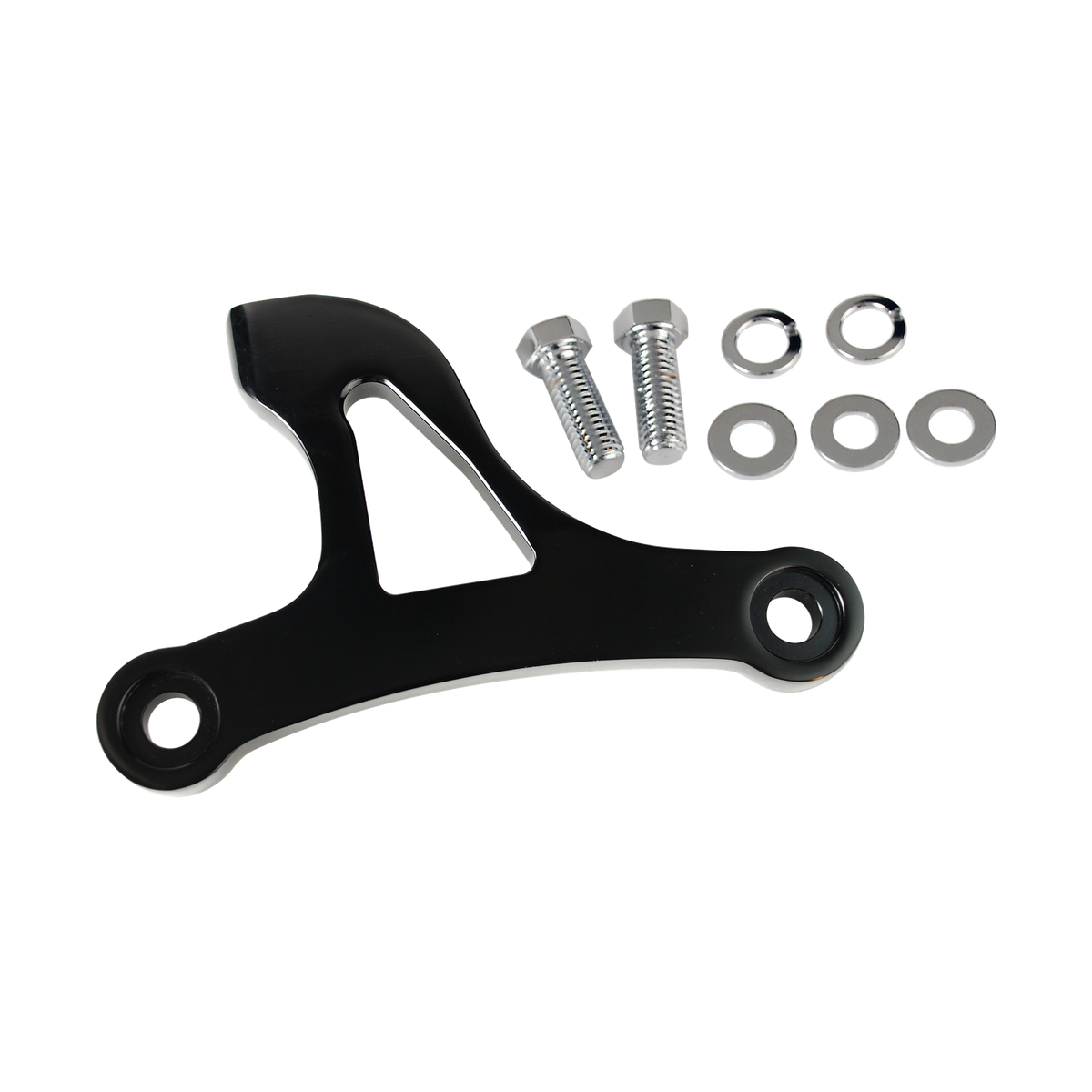 MotoTown Billet Front Engine Mount Bracket - Black for 2004-2021 Sportster XL (FG-050034)