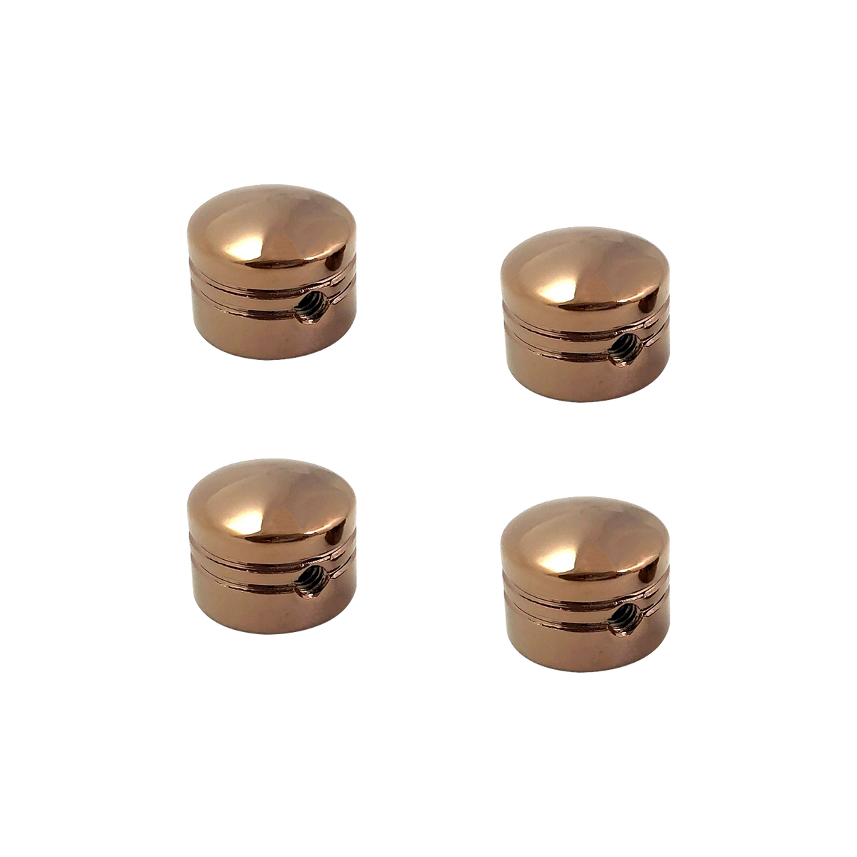 MotoTown Steel Head Bolt Cover Set - Gold for 1987+ Sportster XL / 1986-2017 Big Twin (FG-050065)