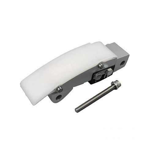 MotoTown Complete Manual Primary Chain Adjuster Kit with Nylon Shoe, OEM 36500020 - Silver / Black