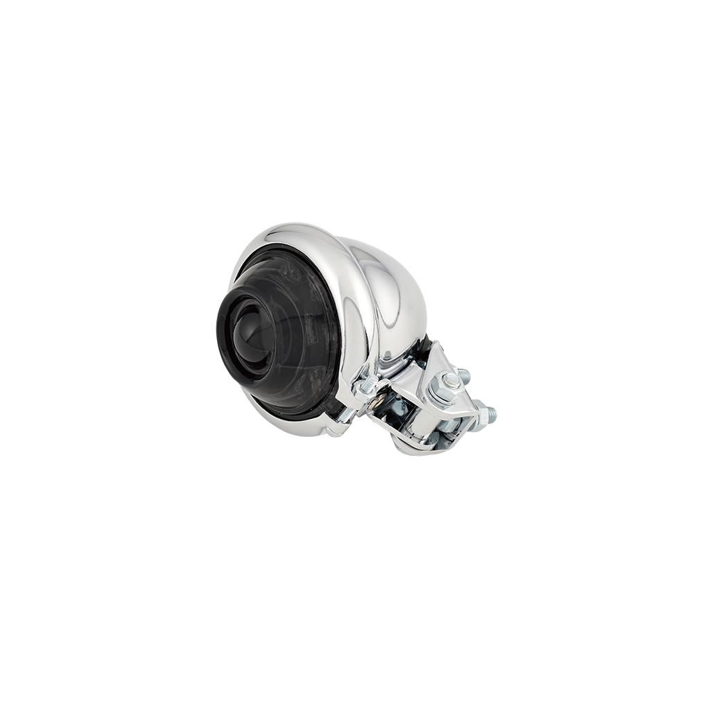 MotoTown 尾燈總成,Bates 款式,鍍鉻色,LED,含煙燻色燈殼