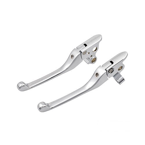 MotoTown Adjustable Hand Lever Set, Chrome for 2008-2016 Touring