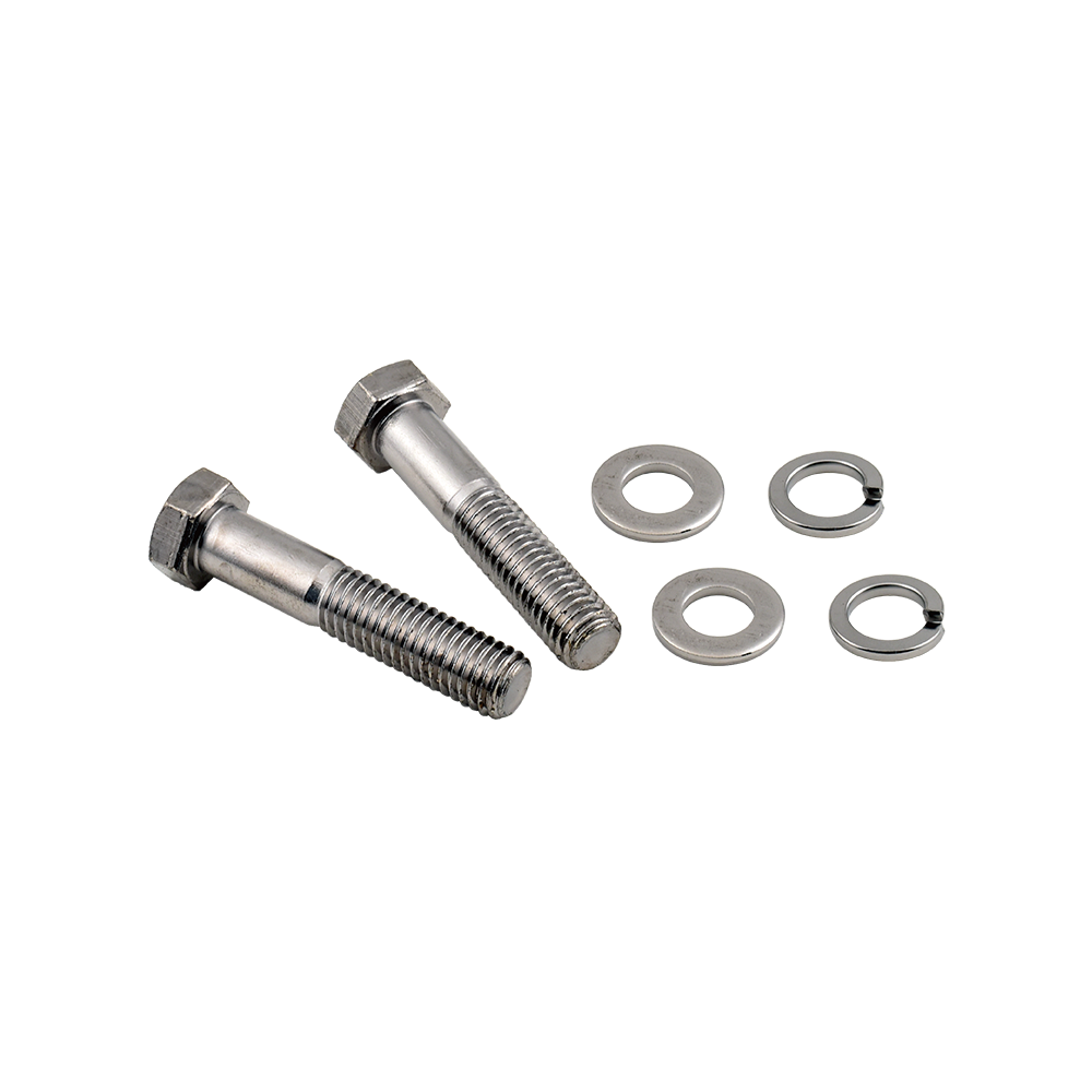 MotoTown Riser Bolt Set - 6-Piece Set, 1/2-13 X 2-1/2 in., Chrome for 1993+ Sportster XL, Softail, FLT - FG-100107