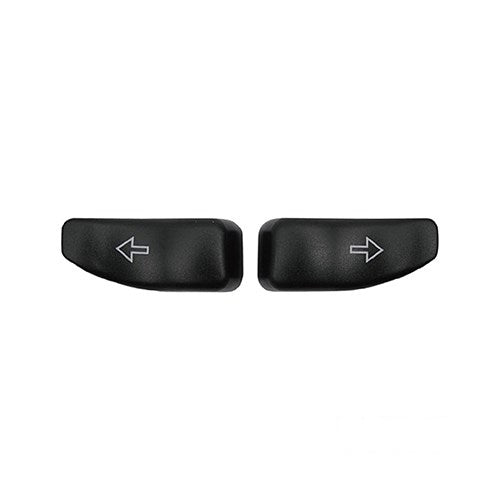 MotoTown Turn Signal Switch Extension Cap Pair - Black, OEM 71500285