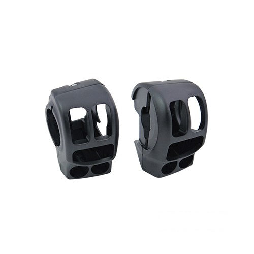 MotoTown 10-Hole OE-Style Handlebar Switch Housing Kit - Black for 2014-2021 Touring
