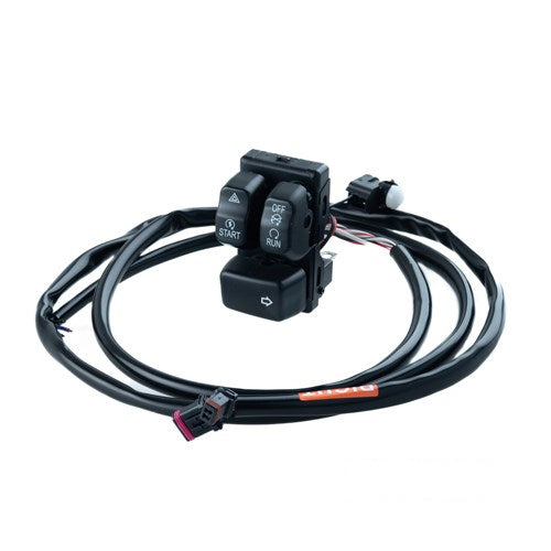 MotoTown CAN Bus Handlebar Switch Module Kit - Right, Black for 2011-2025 Softail