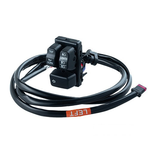 MotoTown CAN Bus Handlebar Switch Module Kit - Left, Black for 2011-2025 Softail