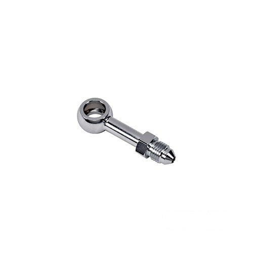 MotoTown 10 mm Straight (0-Degree) Brake Banjo Fitting - Chrome
