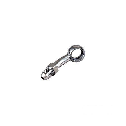 MotoTown 12 mm 30-Degree Brake Banjo Fitting - Chrome