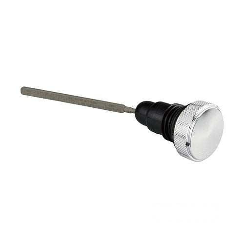 MotoTown Oil Dipstick, Peaked, Chrome for 2007 FLHRS and 2007-2009 FLHT