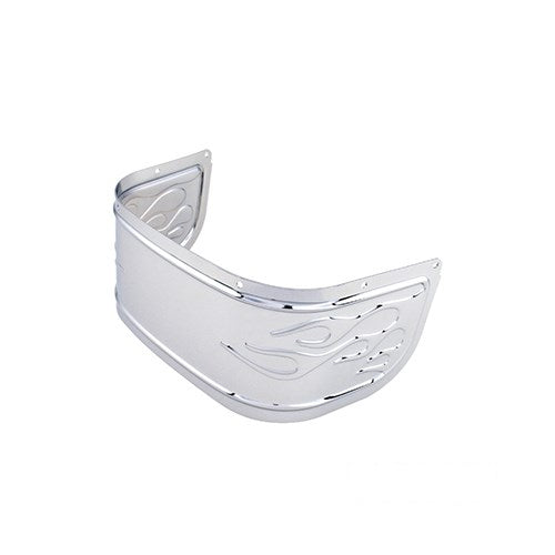 MotoTown Fender Skirt, Front, Flame, Chrome for 2014 FLHRSE and 2014-2016 FLHTCUL