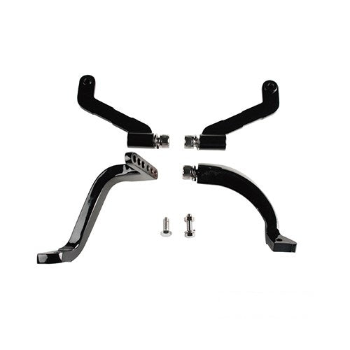 MotoTown FLT Floorboard Mount Kit, Black for 1983-2008 FLT