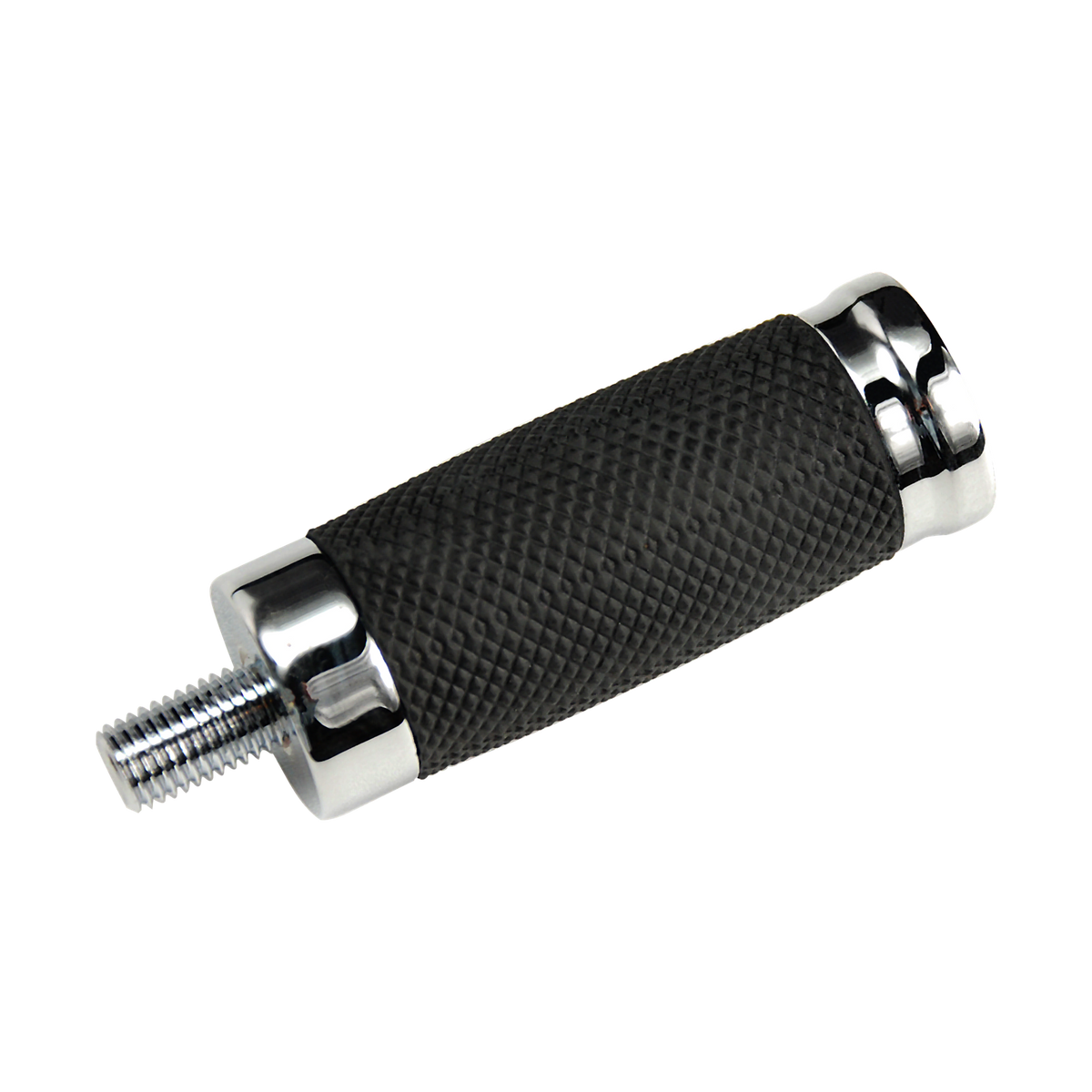 MotoTown Caliber 5/16-24 Shift / Brake Peg with Rubber Inlay - Chrome (FG-170085)