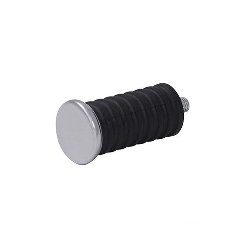 MotoTown Rubber Shifter Peg with Chrome End Cap, OEM 34633-85T - Black