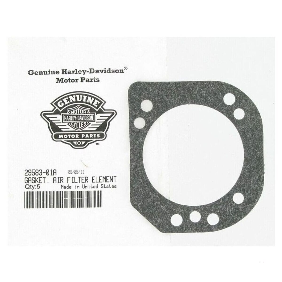 Harley-Davidson GASKET, AIR FILTER ELEMENT