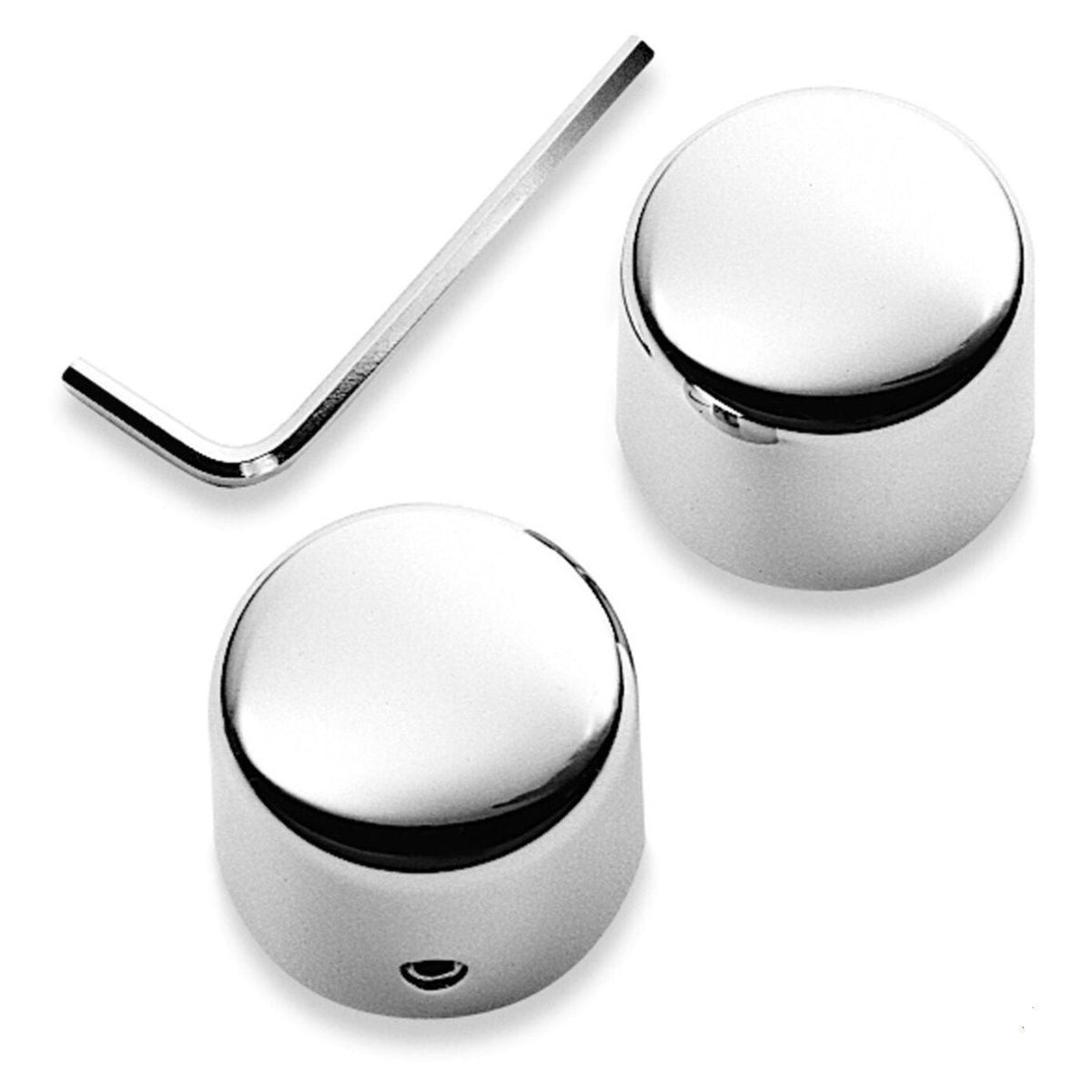 Harley-Davidson 44117-07A Chrome-Plated Front Axle Nut Covers