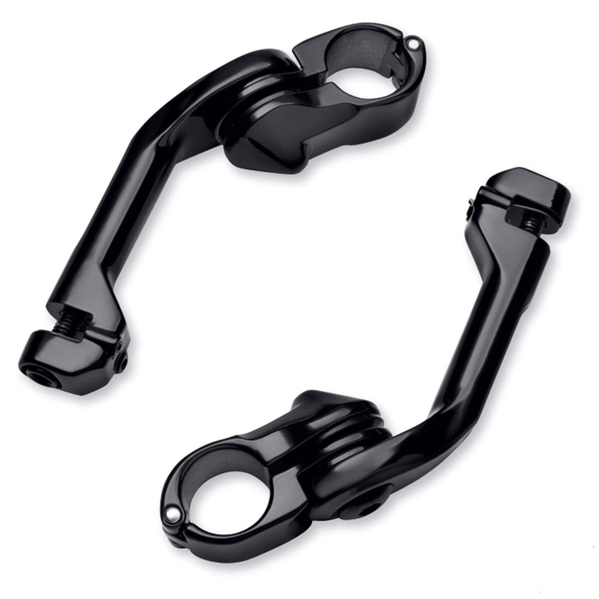 Harley-Davidson 50500167 Gloss Black Long Angled Adjustable Highway Peg Mount Kit - Main View