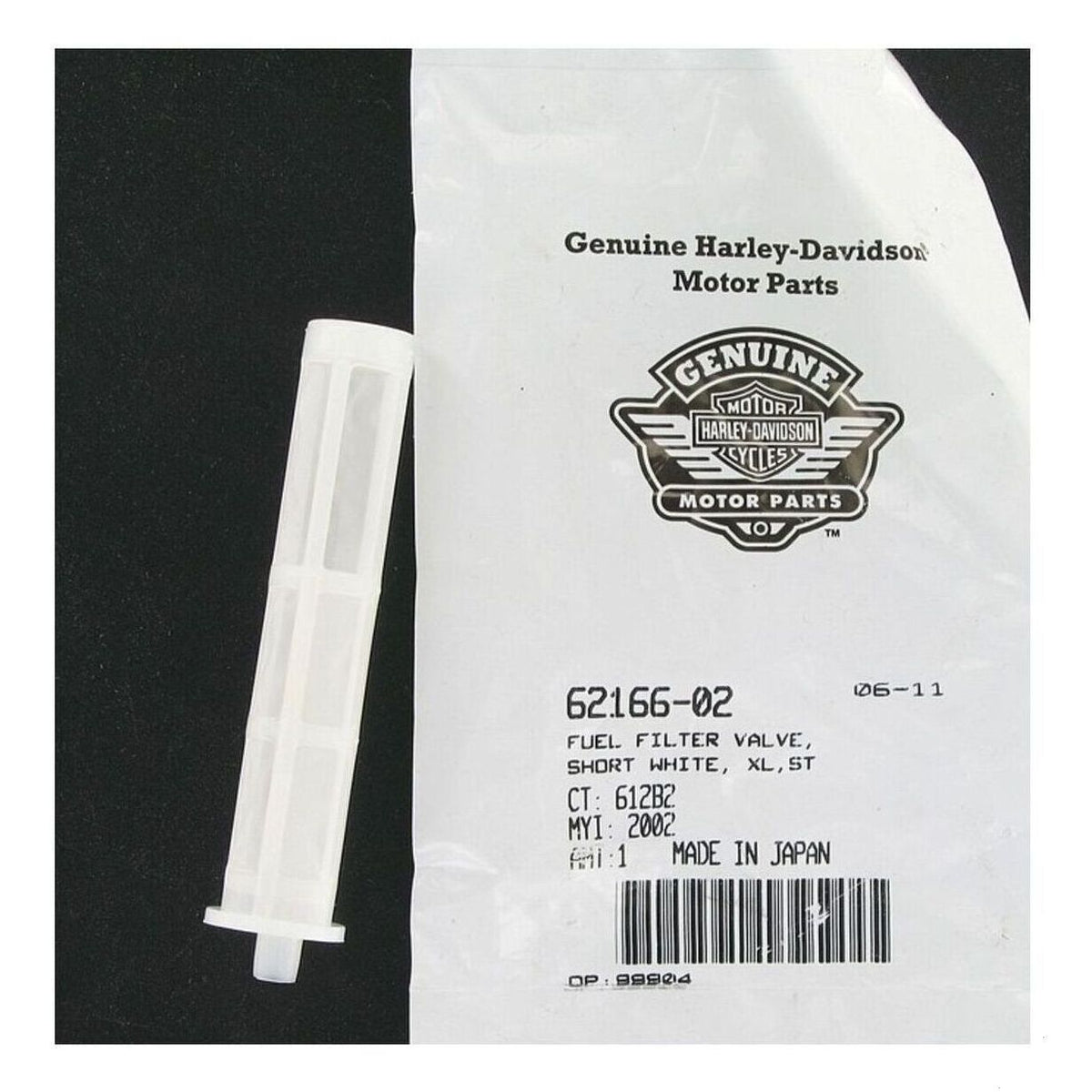 Harley-Davidson Short White Fuel-Valve Filter for XL/Softail | 62166-02