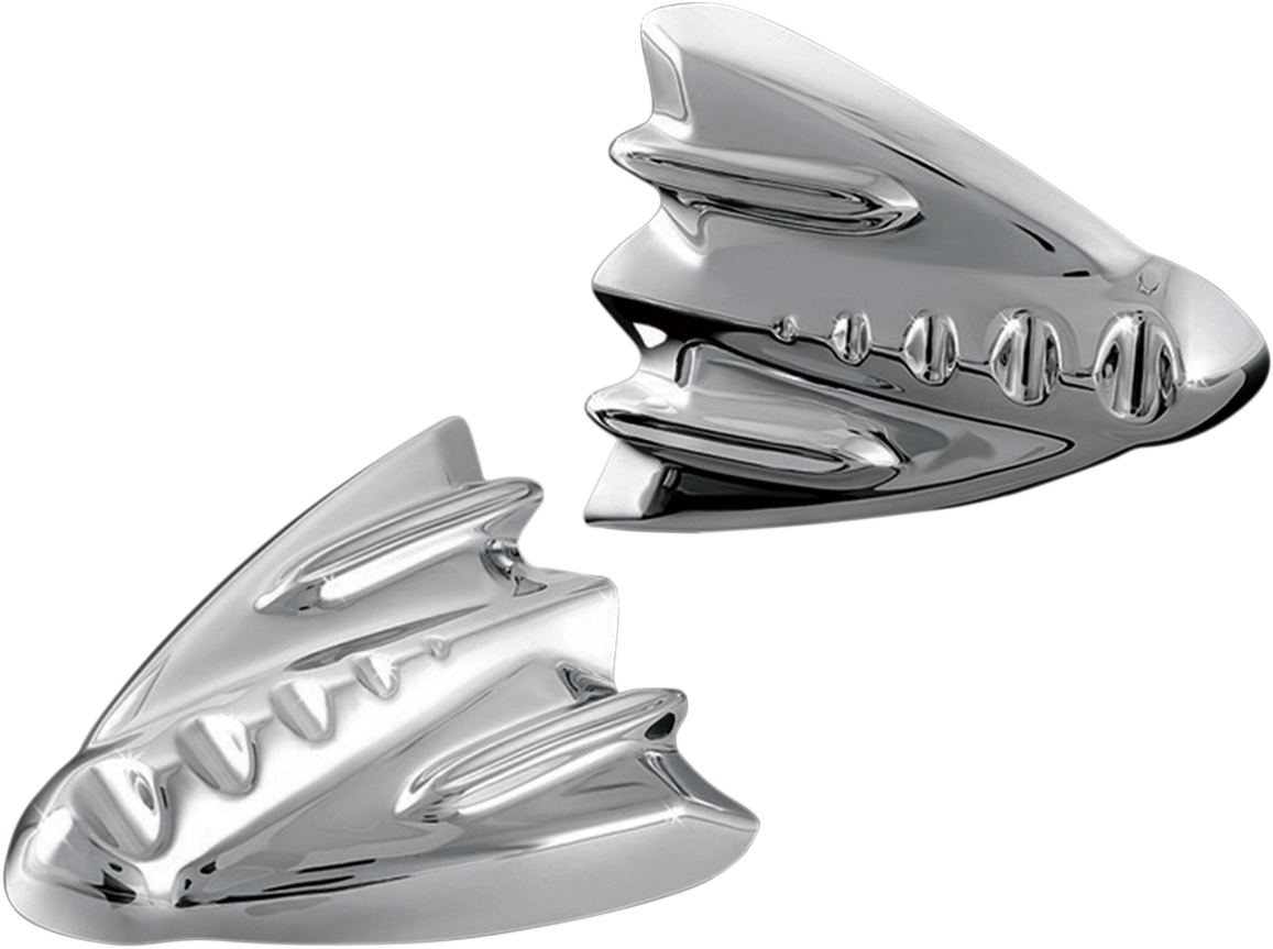 Kuryakyn Chrome FLHX Mirror-Mount Cover Plates | 3767