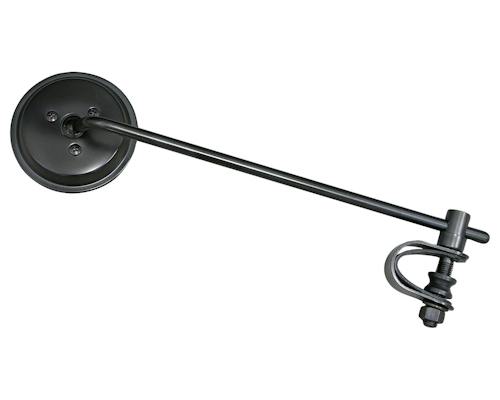 Neofactory 001025 black 3-inch long-stem mirror with clamp