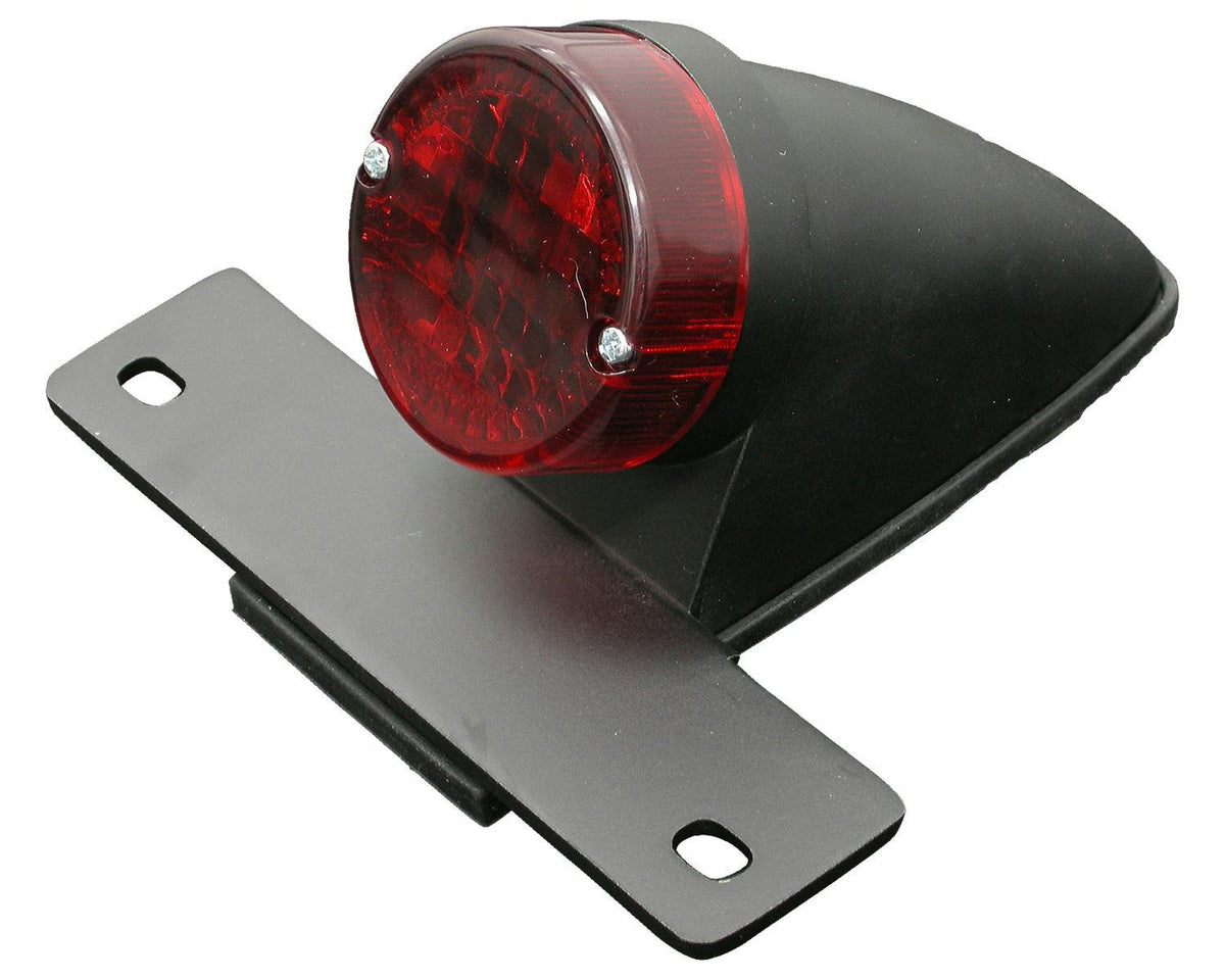 Neofactory001068blacksteelSpartoReplica tail/brake light,redlens,Japaneseplatebracket