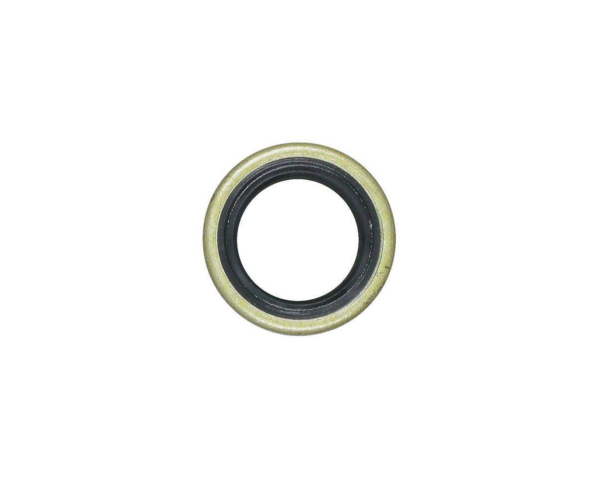 MotoTown 13 x 19 x 4.2 mm Steel-Case Shifter Shaft Oil Seal, OEM 37101-84B - Black / Gold-Tone