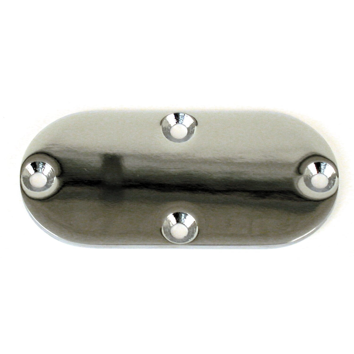 MotoTown Oval Inspection Cover, Chrome