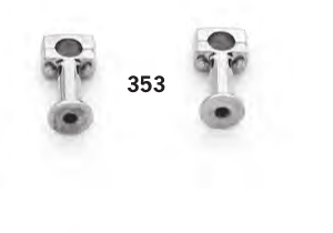 Paughco 353 3 in. Chrome Post Risers - Pair