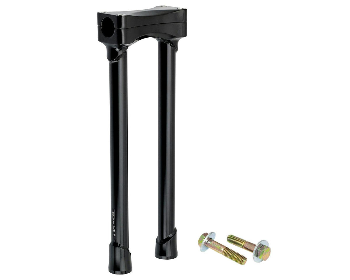 Biltwell Inc. 6413-201-14 Murdock O/S straight riser set, 14 inch, black