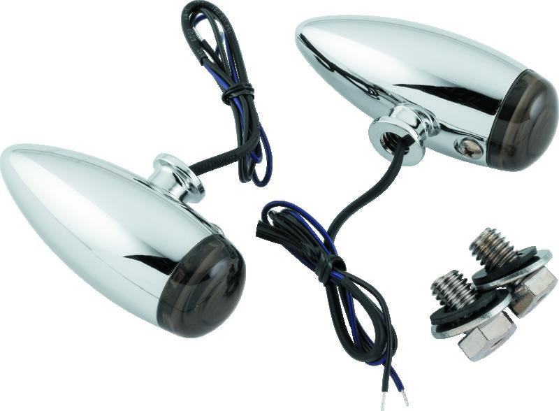 Kuryakyn Super Bright LED 迷你 子彈型 燈組 琥珀色 鍍鉻|2500