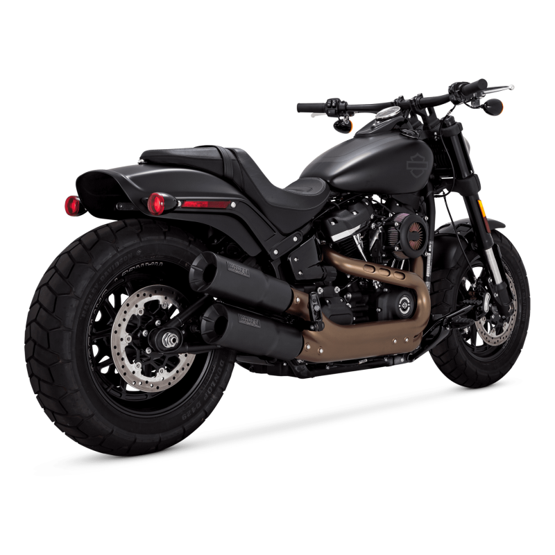Vance & Hines Hi-Output 黑色排氣管尾段|2018–2022 Fat Bob 46547
